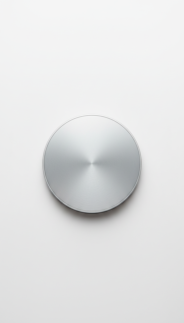 Brushed aluminum wireless charger