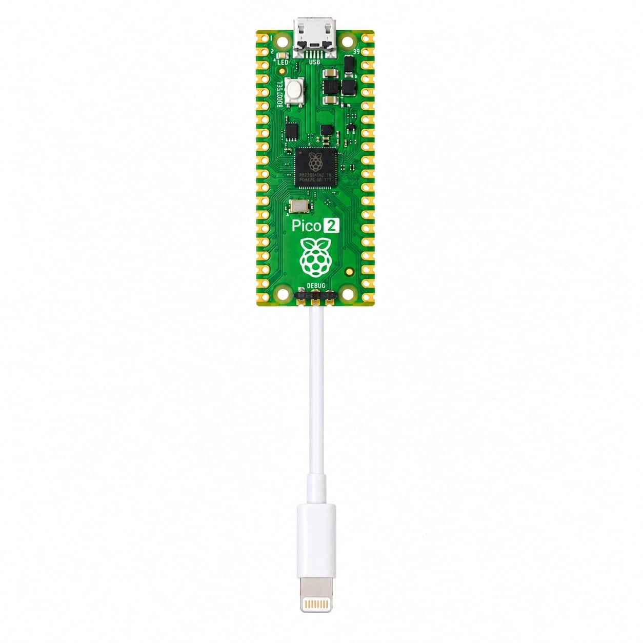 Raspberry Pi Pico 2 (RP2350A) Modified & Ready to Use Development Board with Lightning Cable

Raspberry Pi Pico 2